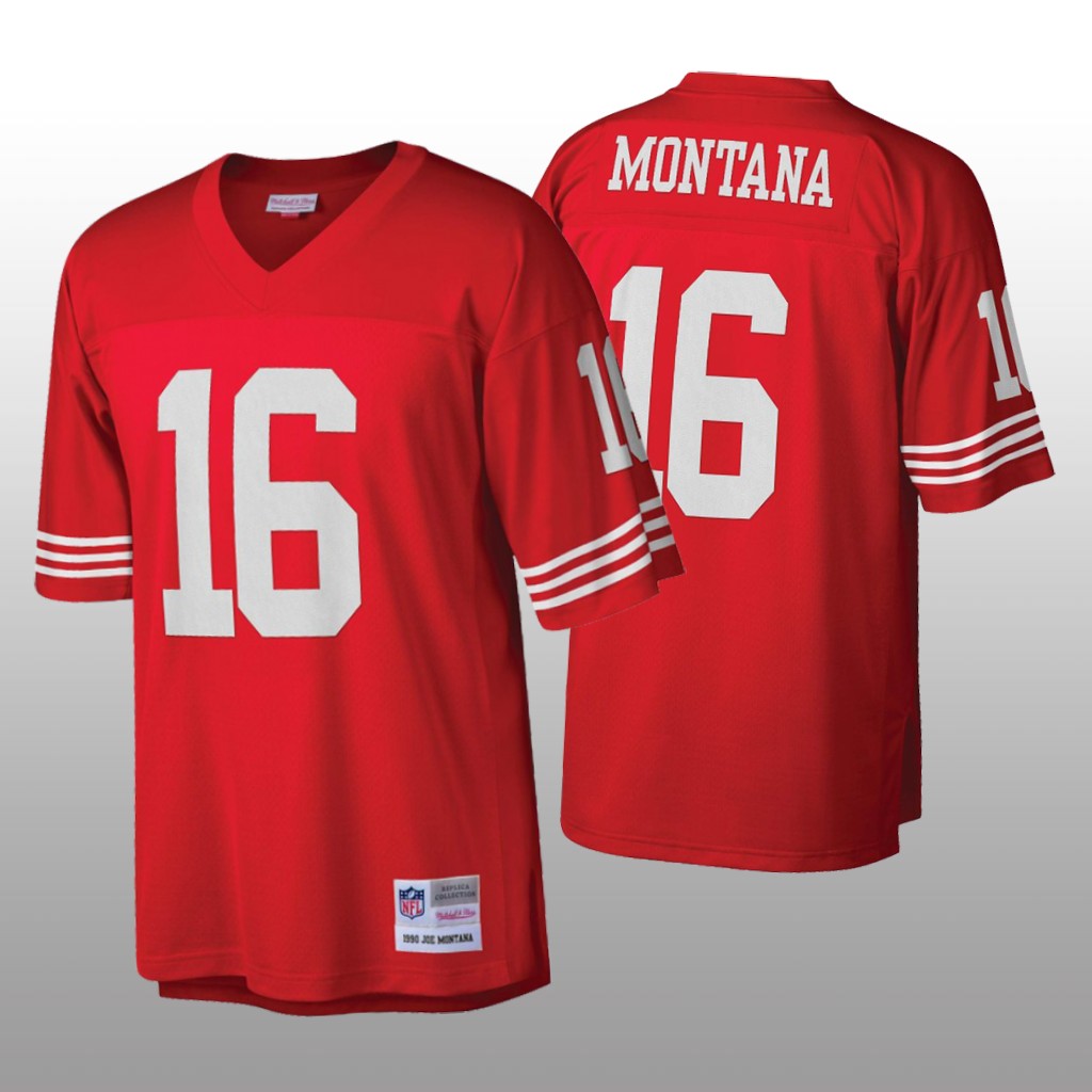 San Francisco 49ers Joe Montana Scarlet Vintage Jersey - Men's