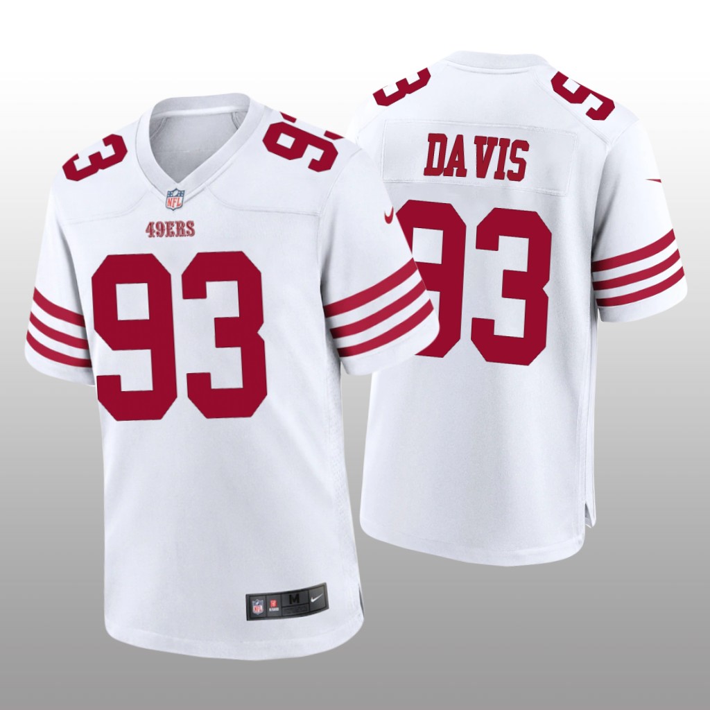 San Francisco 49ers Kalia Davis White Jersey Game - Men's