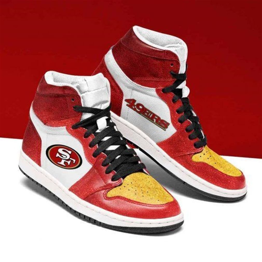 San Francisco 49Ers Nfl Football Air Sneakers Sneakers Sport Sneakers High Top Air Jordan Sneaker, Air Jordan Hightop