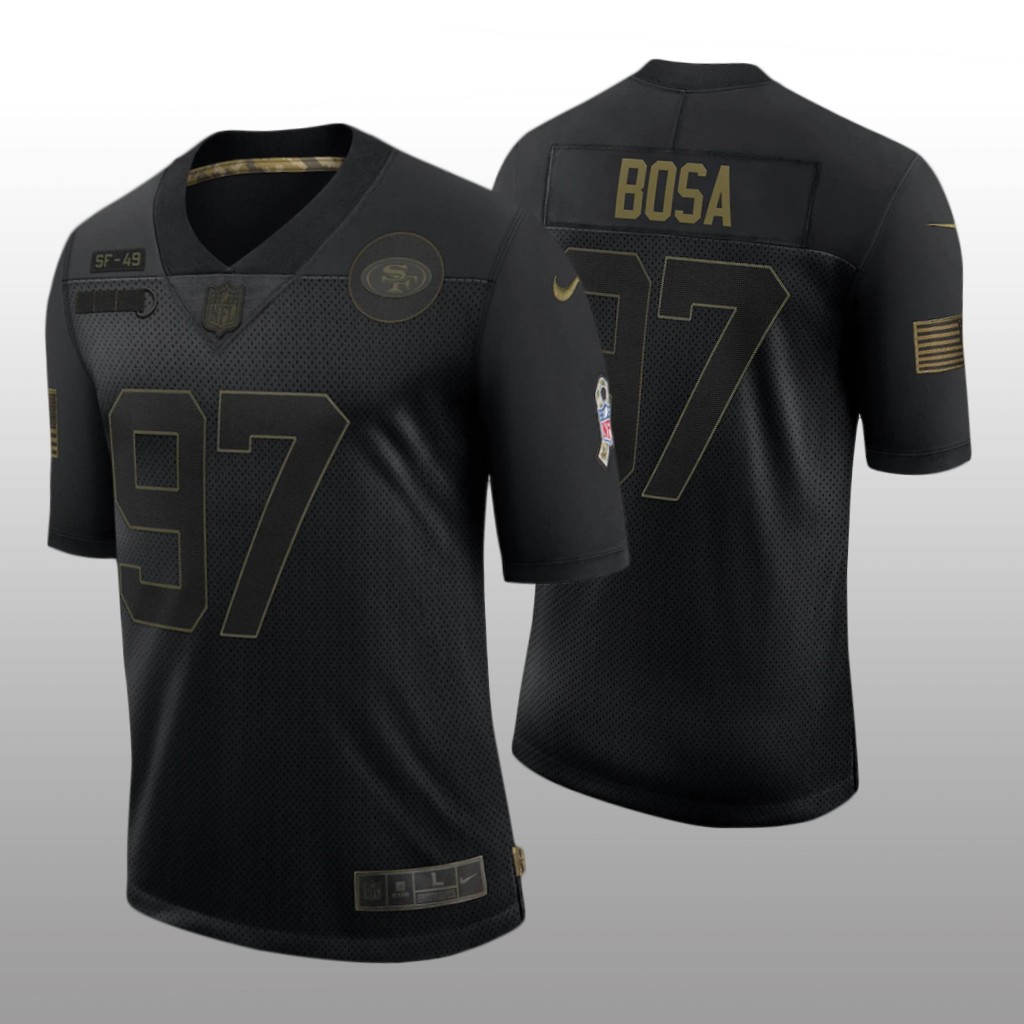San Francisco 49ers Nick Bosa Black Limited Jersey 2020 Salute to Service - Men's