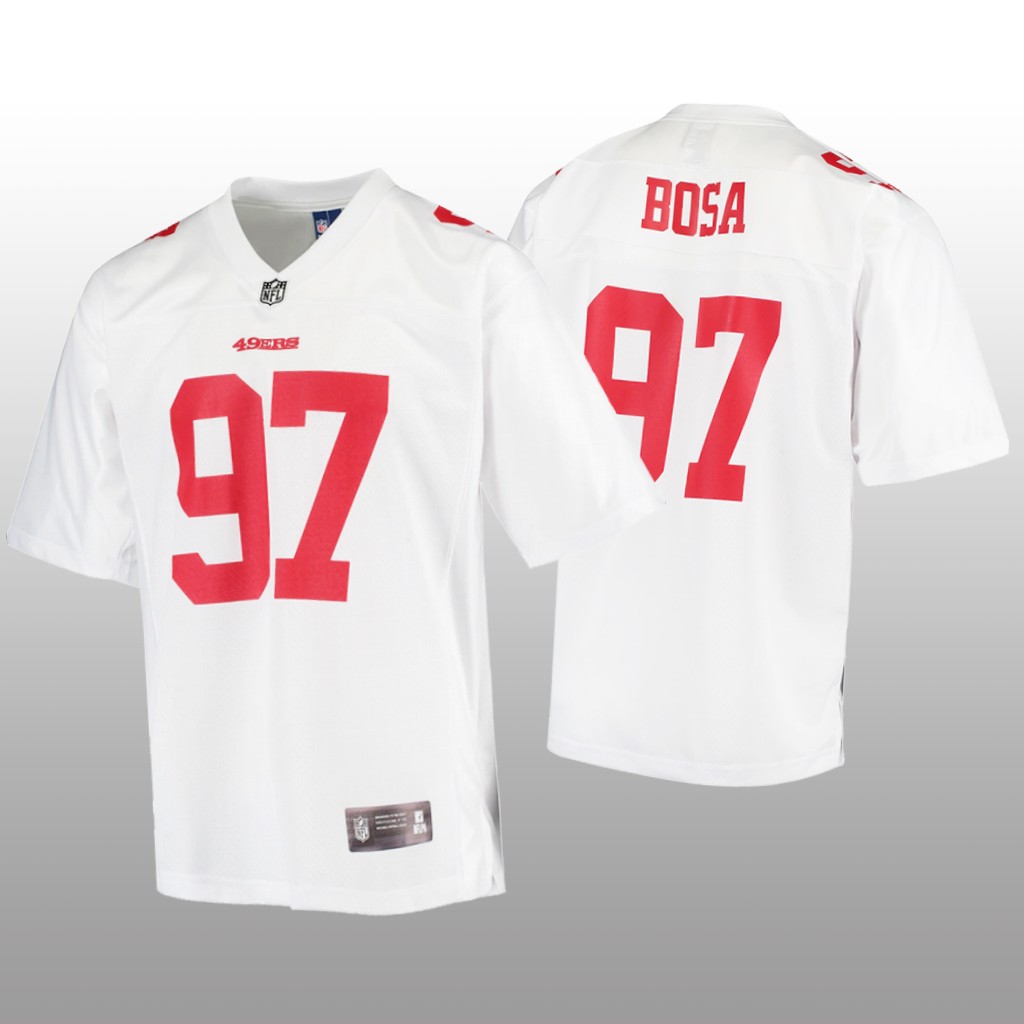 San Francisco 49ers Nick Bosa White Jersey Finished Pro Line - Men's