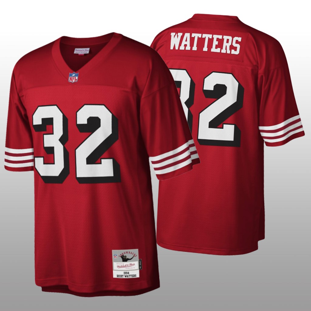 San Francisco 49ers Ricky Watters Mitchell & Ness Scarlet Legacy Jersey - Men's