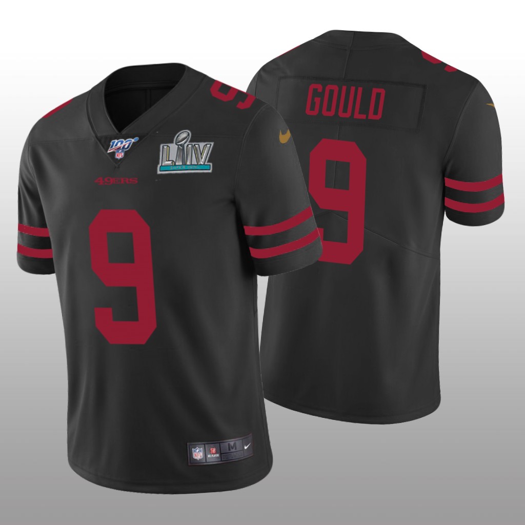 San Francisco 49ers Robbie Gould Black Vapor Limited Jersey Super Bowl LIV - Men's