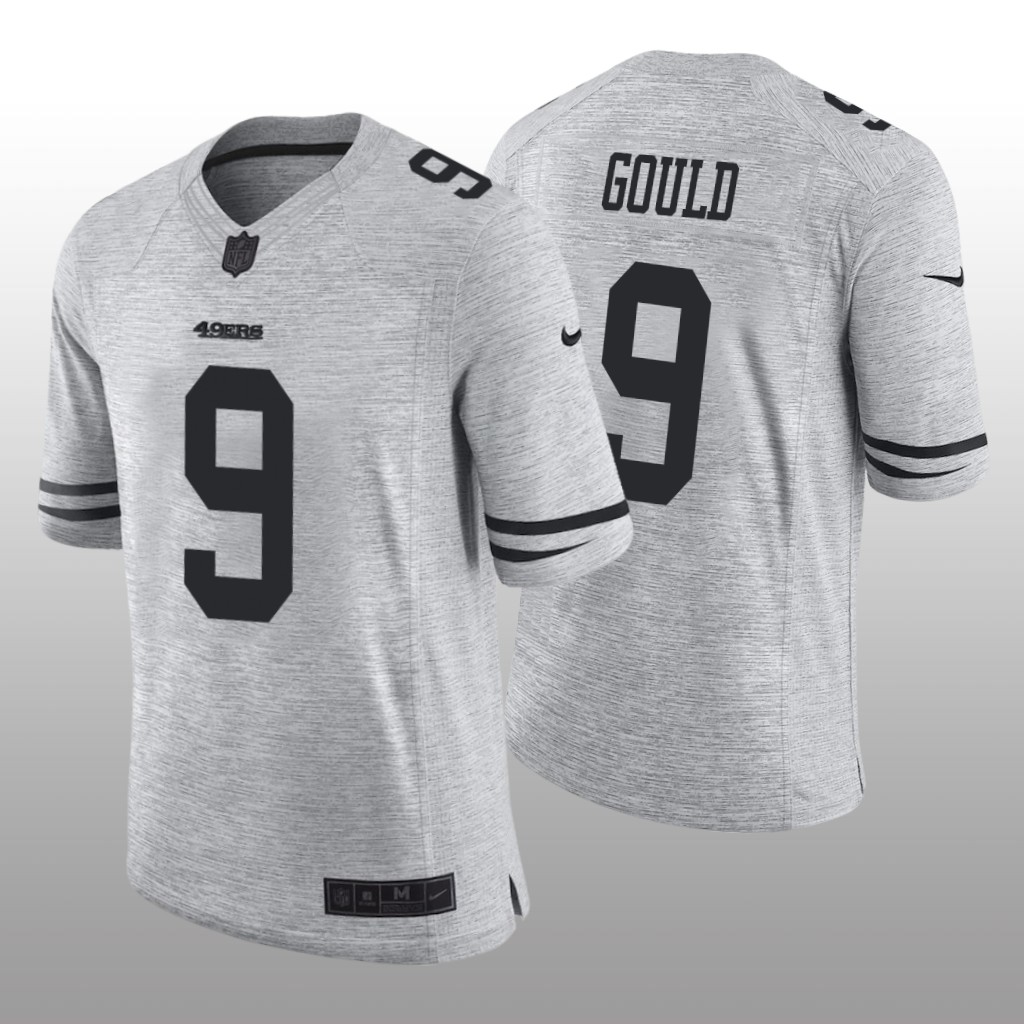 San Francisco 49ers Robbie Gould Gray Jersey Gridiron Gray Limited