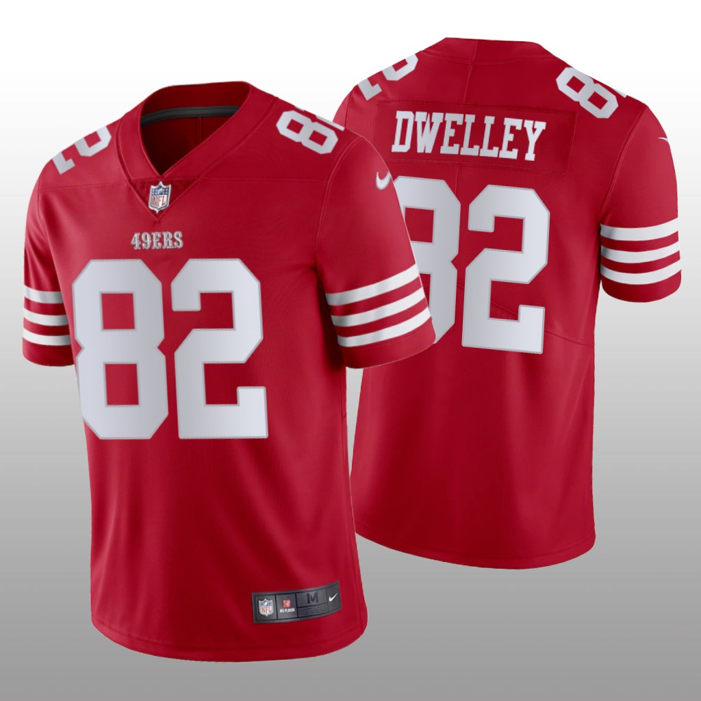 San Francisco 49ers Ross Dwelley 2022-23 Scarlet Vapor Limited - Men's