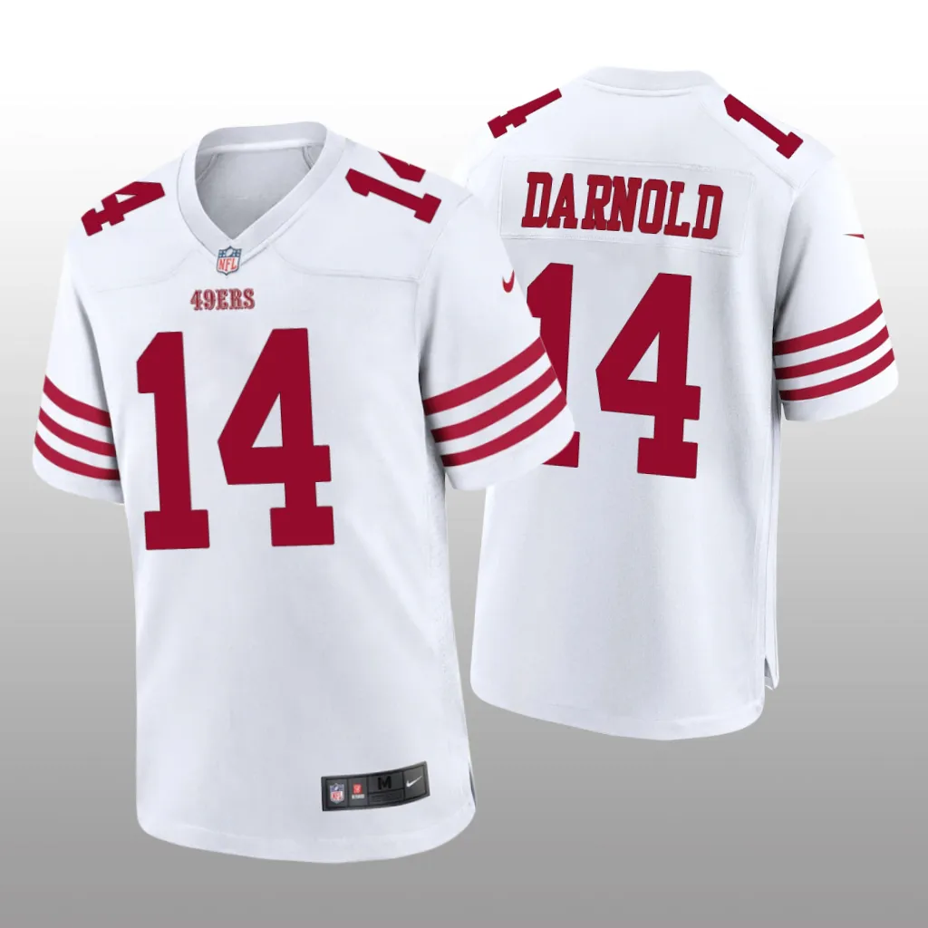 San Francisco 49ers Sam Darnold White Jersey Game - Men's