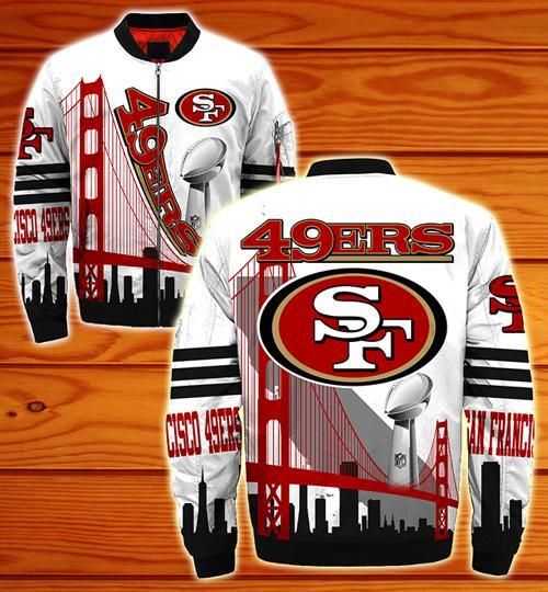 San Francisco 49ers Style2 Full Overprint 3D Bomber Jacket Limited Edition Gift For Fans