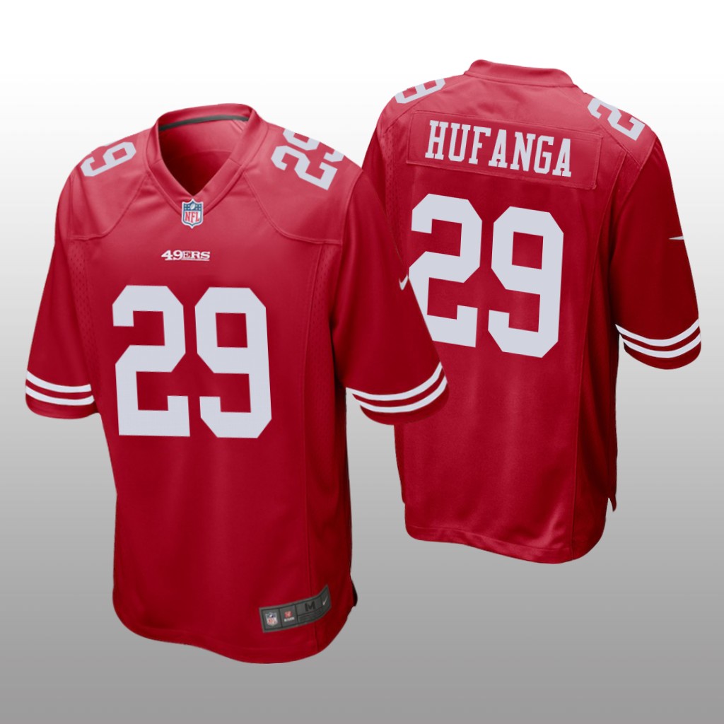 San Francisco 49ers Talanoa Hufanga Scarlet Jersey Game - Men's