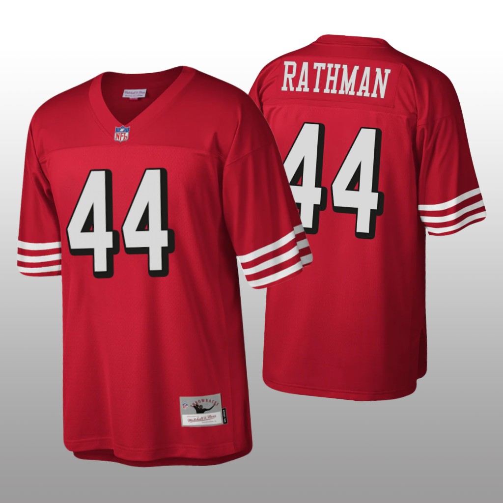 San Francisco 49ers Tom Rathman Scarlet Legacy 1994 Throwback - Men's
