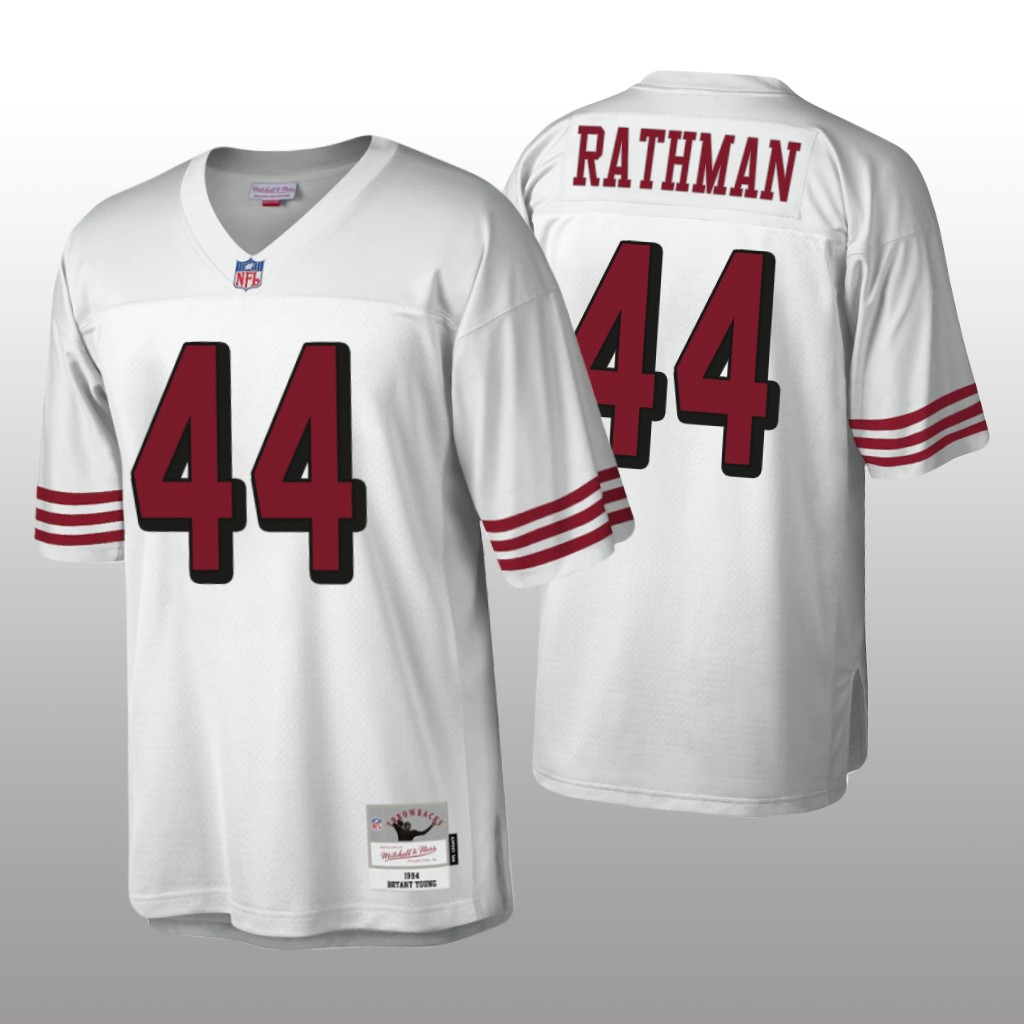 San Francisco 49ers Tom Rathman White Throwback 1994 Legacy - Men's