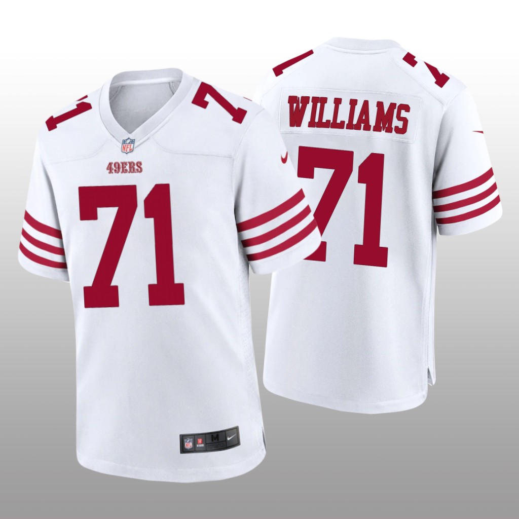 San Francisco 49ers Trent Williams White Jersey 2022-23 Game - Men's