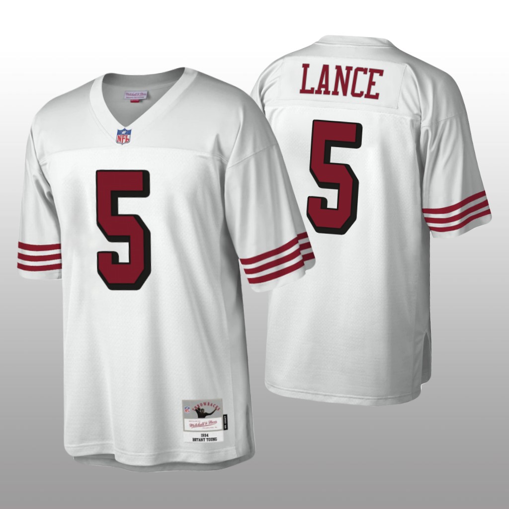 San Francisco 49ers Trey Lance White Throwback 1994 Legacy - Men's
