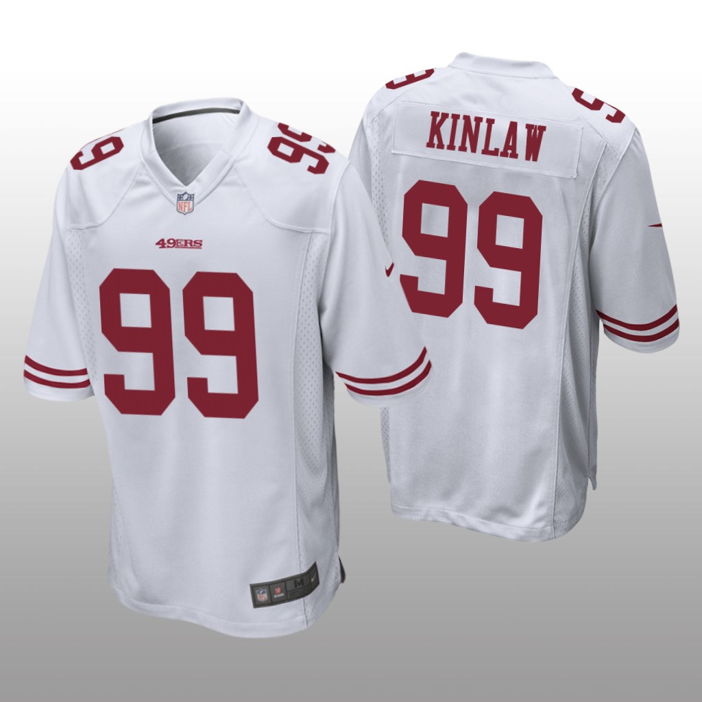 San Francisco 49ers White 2020 NFL Draft Javon Kinlaw Game Jersey