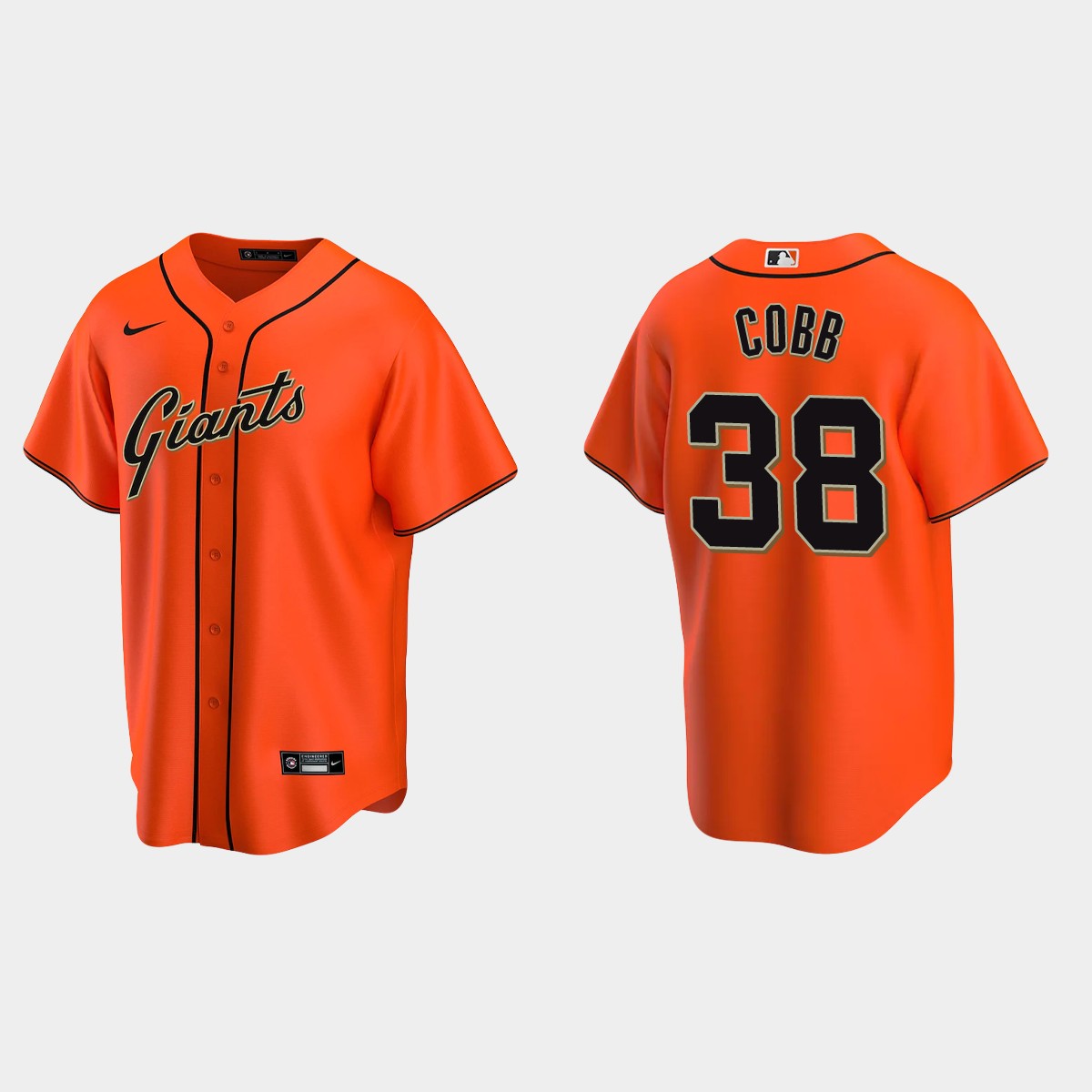 San Francisco Giants Alex Cobb Alternate Jersey - Orange