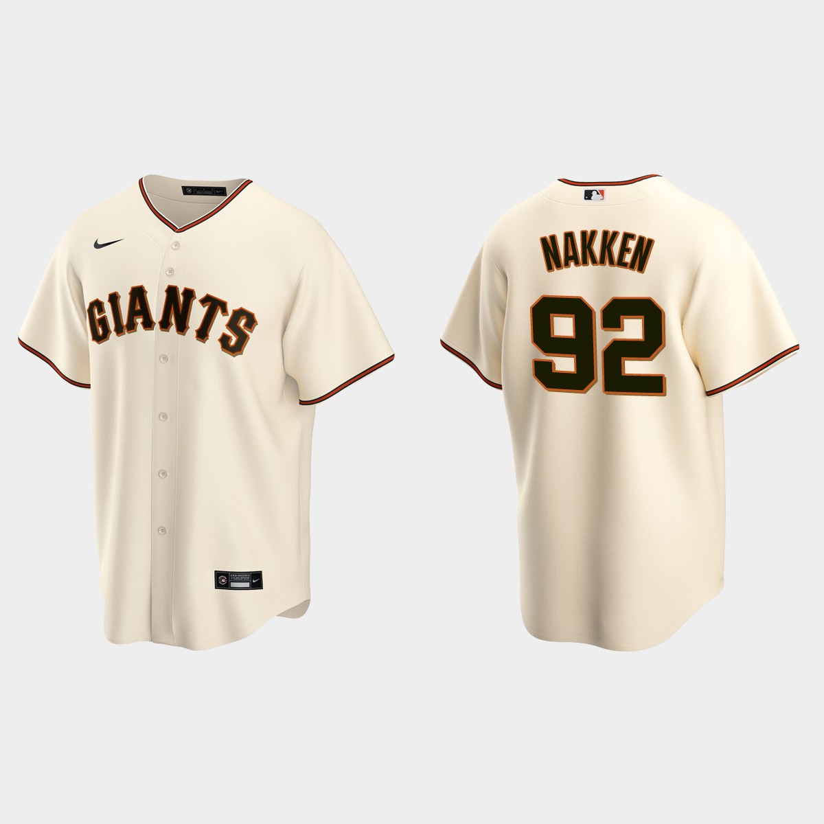 San Francisco Giants Alyssa Nakken Home Jersey - Cream