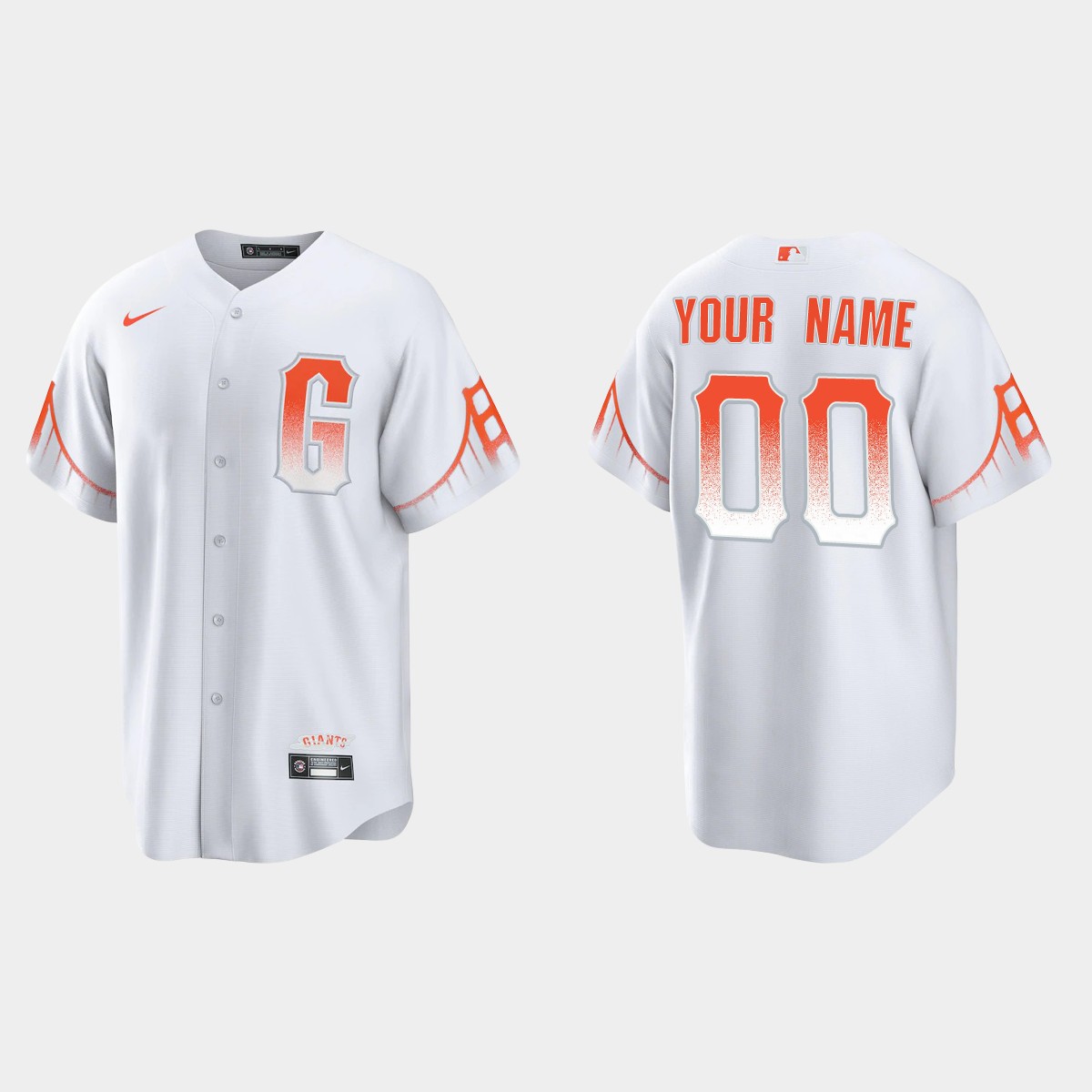 San Francisco Giants Custom 2021 City Connect Jersey - White