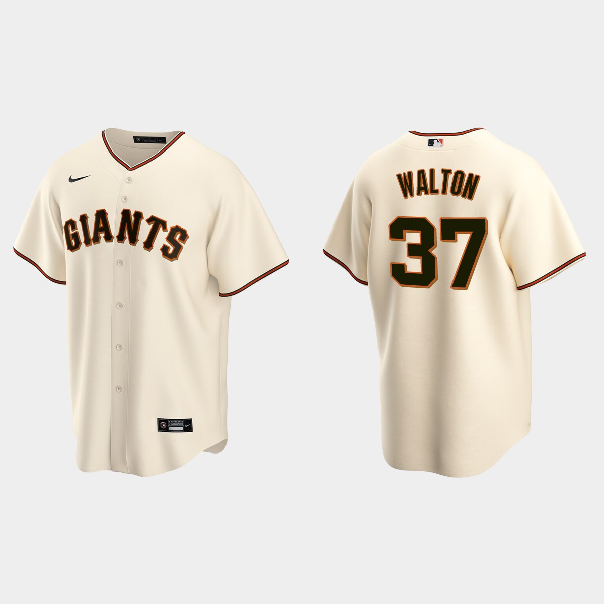 San Francisco Giants Donovan Walton Home Jersey - Cream
