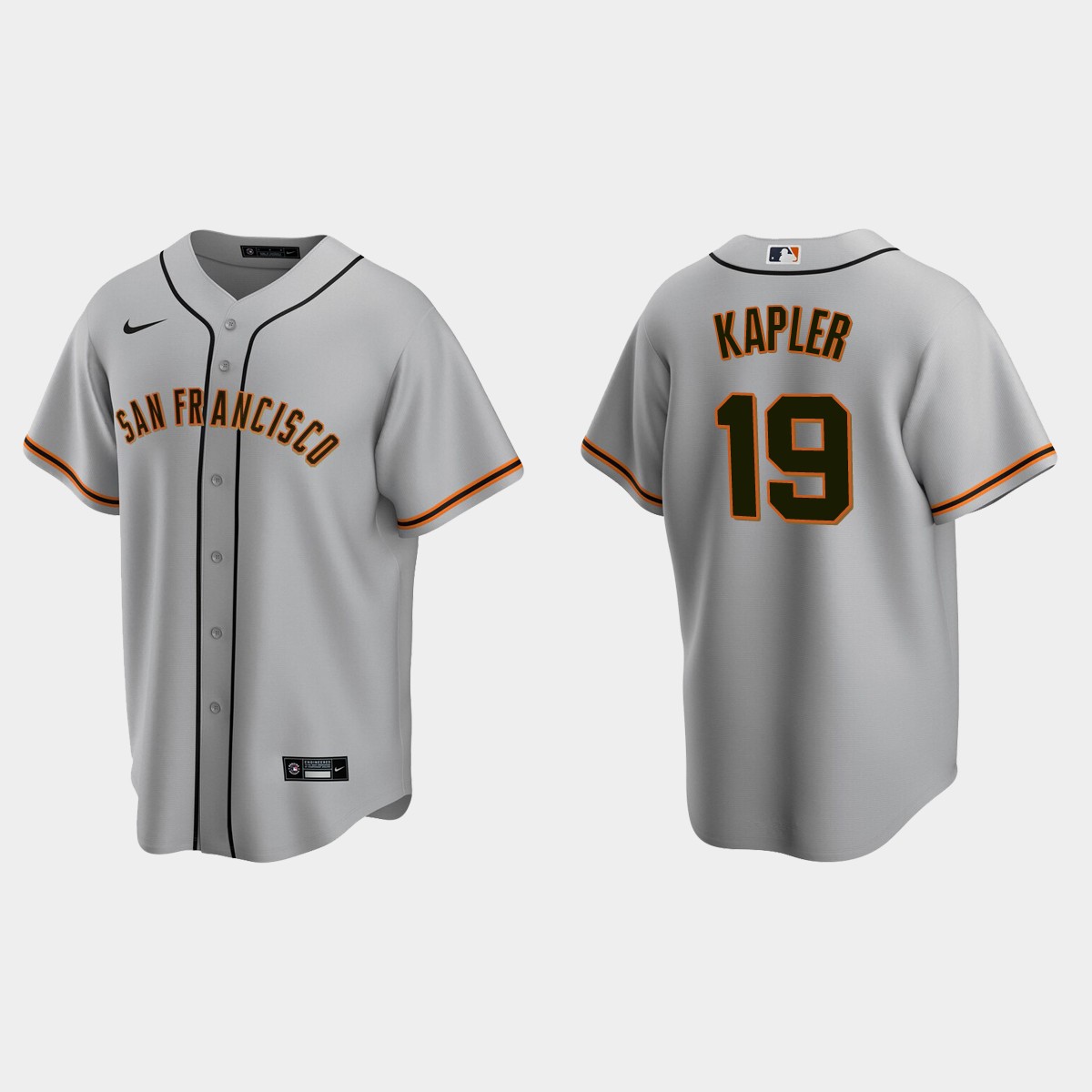 San Francisco Giants Gabe Kapler Road Jersey - Gray