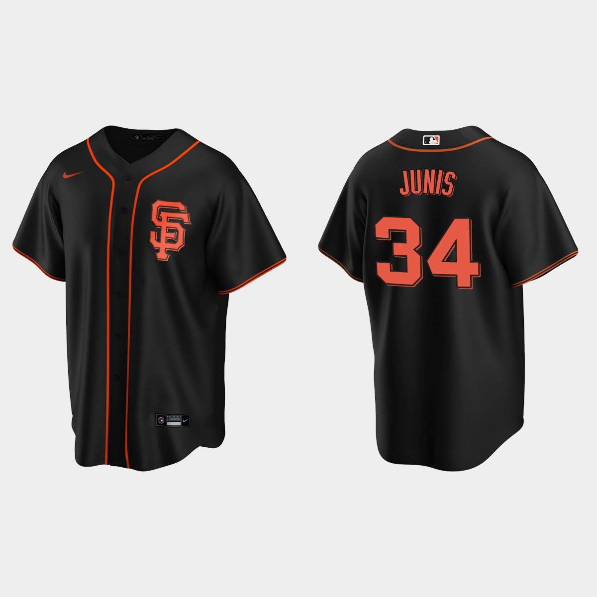 San Francisco Giants Jake Junis Alternate Jersey - Black