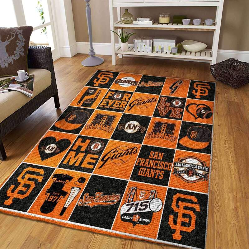 San Francisco Giants Living Room Area Rectangle Rug