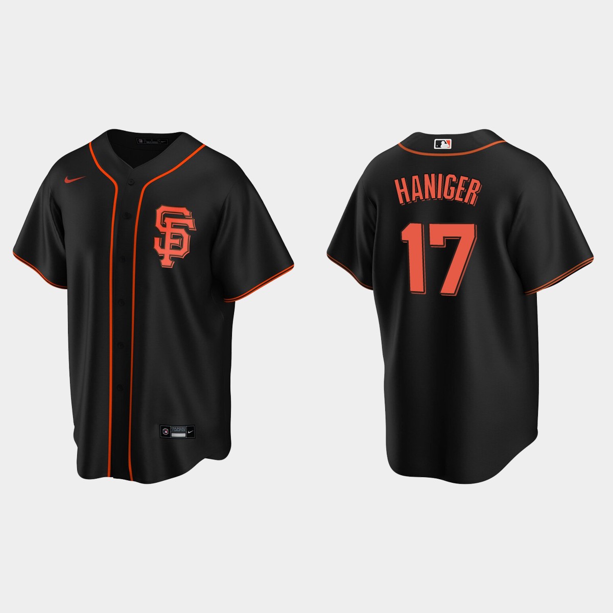 San Francisco Giants Mitch Haniger Alternate Jersey - Black
