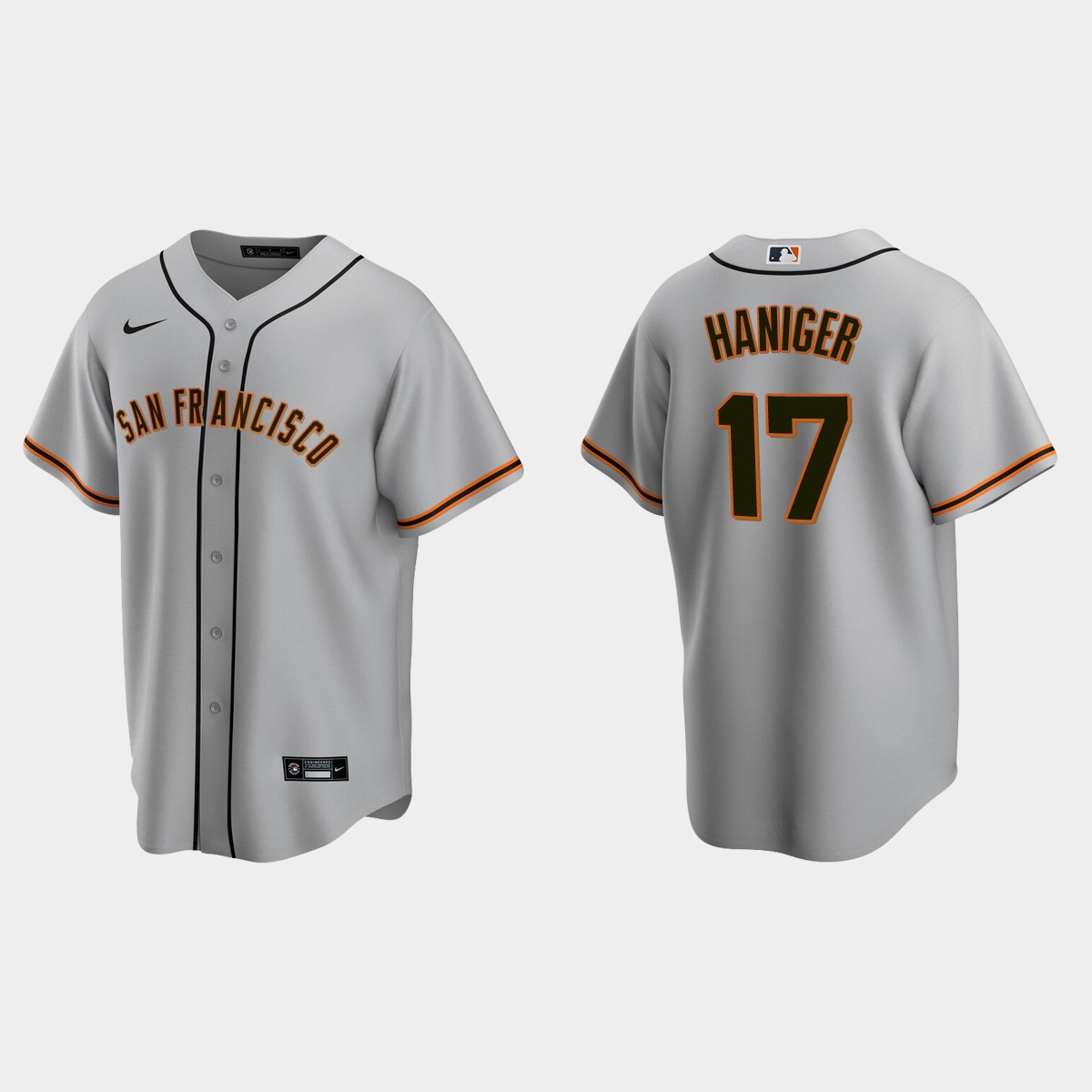 San Francisco Giants Mitch Haniger Road Jersey - Gray