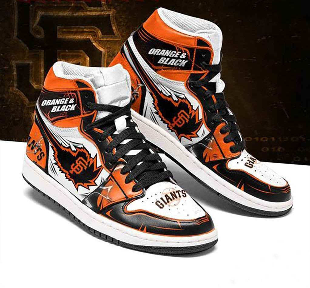 San Francisco Giants MLB baseball Fashion Sneakers Basketball Shoes Leather High Top Air Jordan Sneaker, Air Jordan Hightop