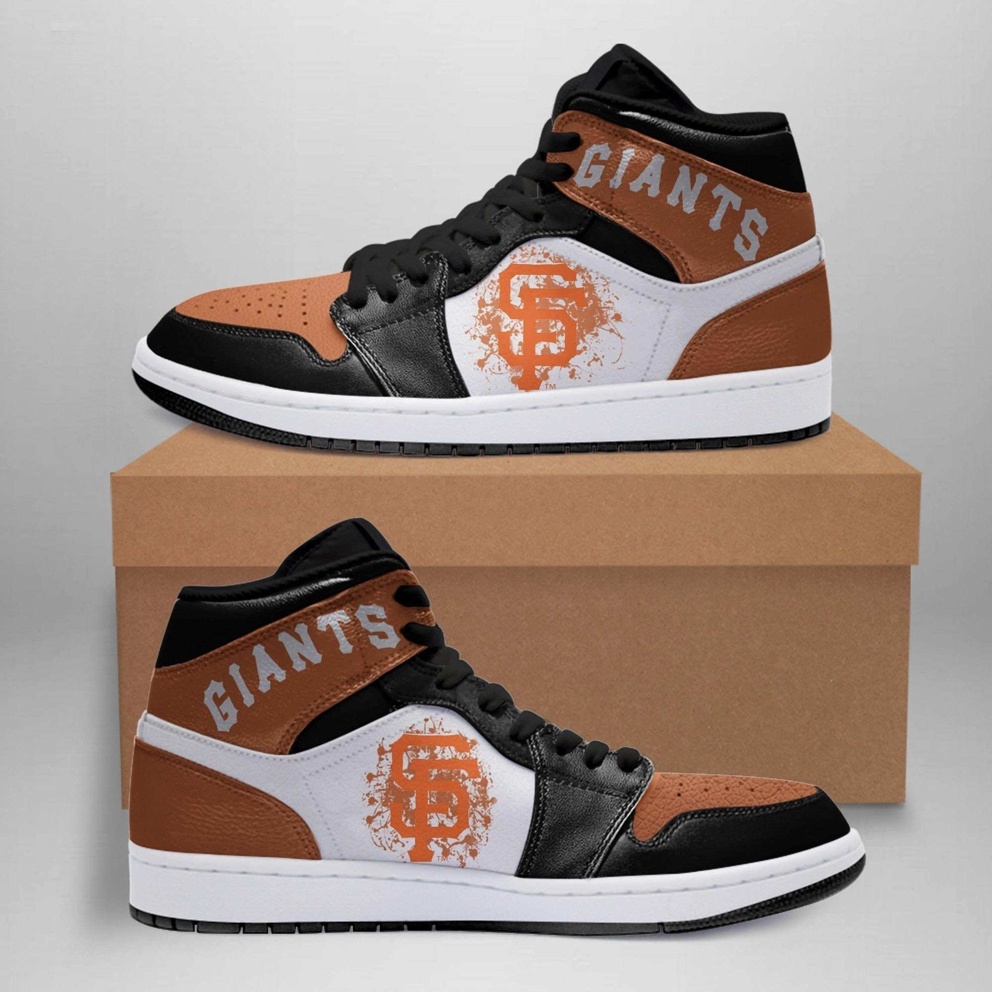 San Francisco Giants Sneakers MLB Sneakers High Top Air Jordan Sneaker, Air Jordan Hightop