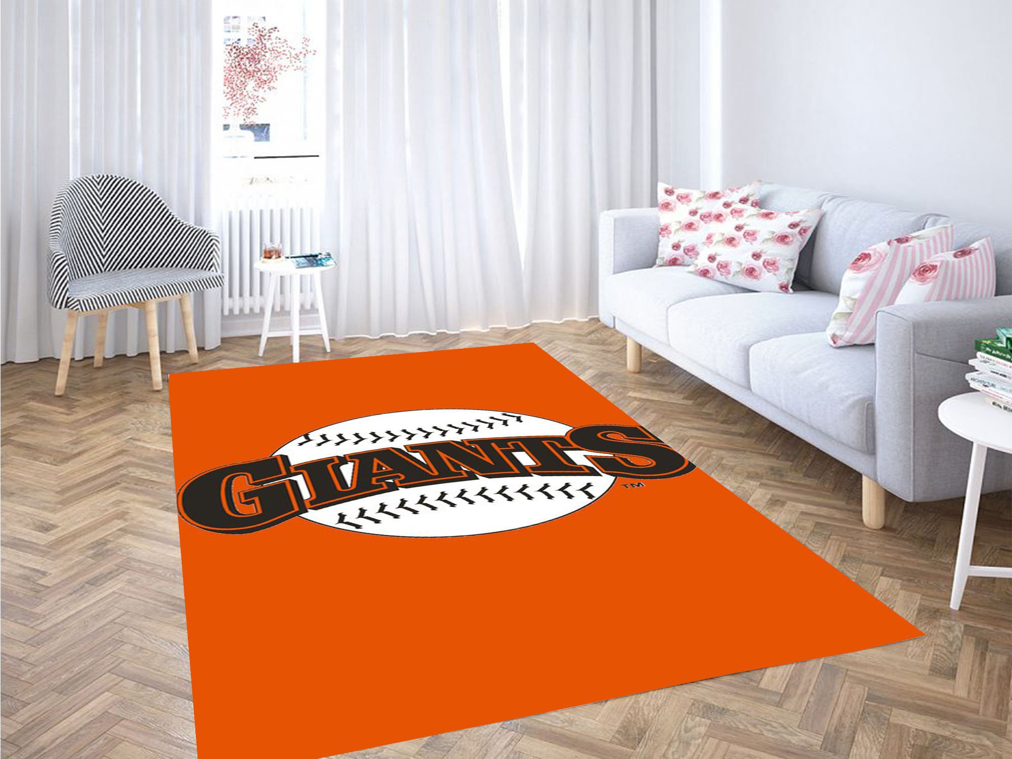 San Francisco Giants Wallpaper Carpet Rectangle Rug