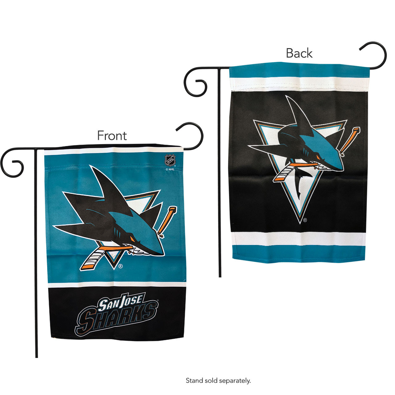 San Jose Sharks 2 Sided NHL Garden Flag, House Flag