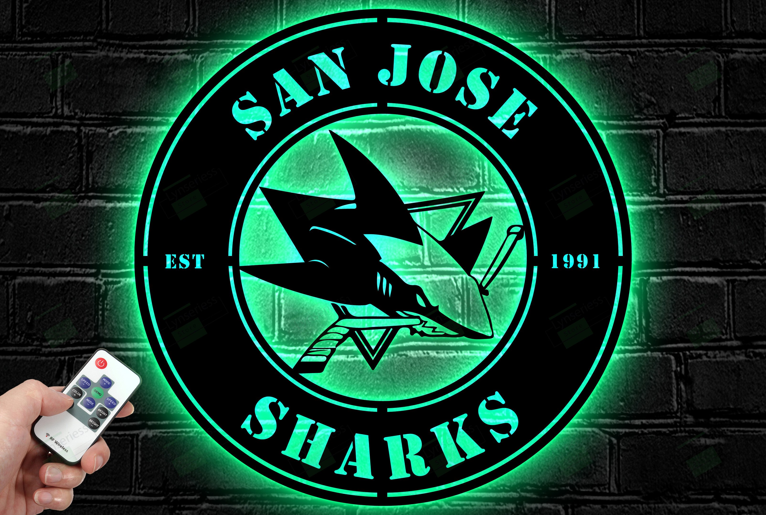 San Jose Sharks Metal Sign – Led Light Sign NHL