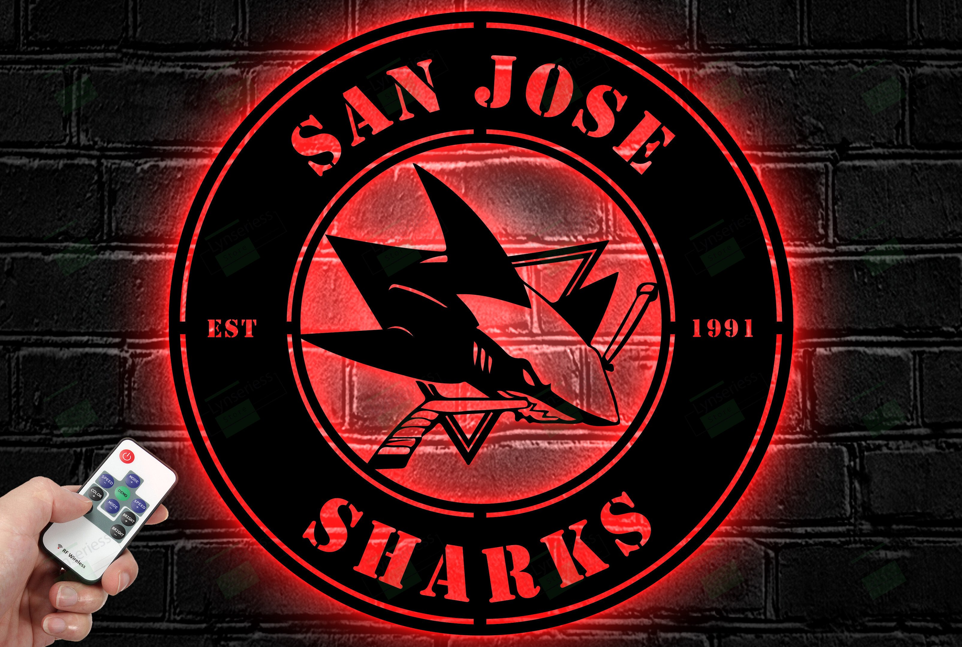 San Jose Sharks Metal Sign – Led Light Sign NHL