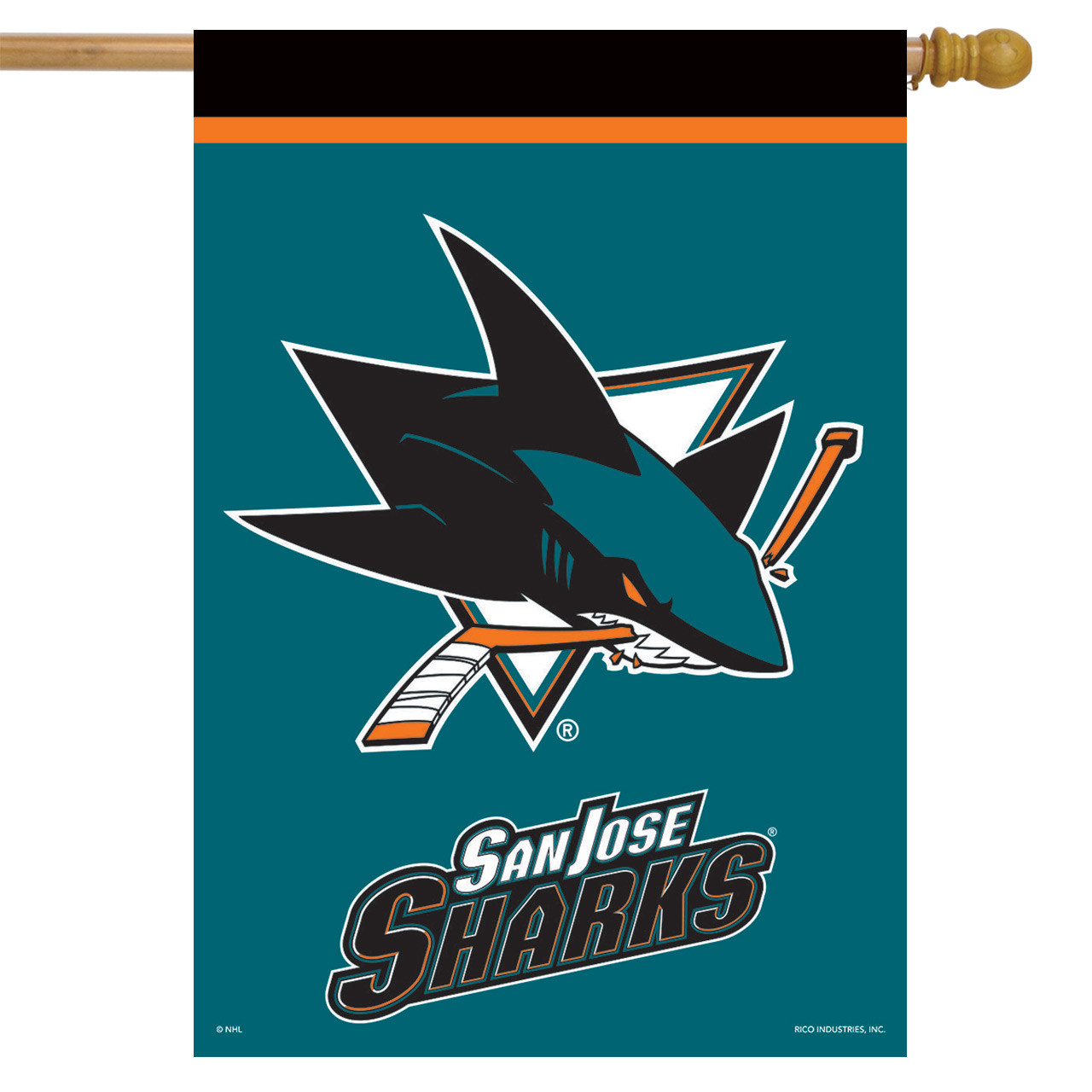 San Jose Sharks NHL Garden Flag, House Flag