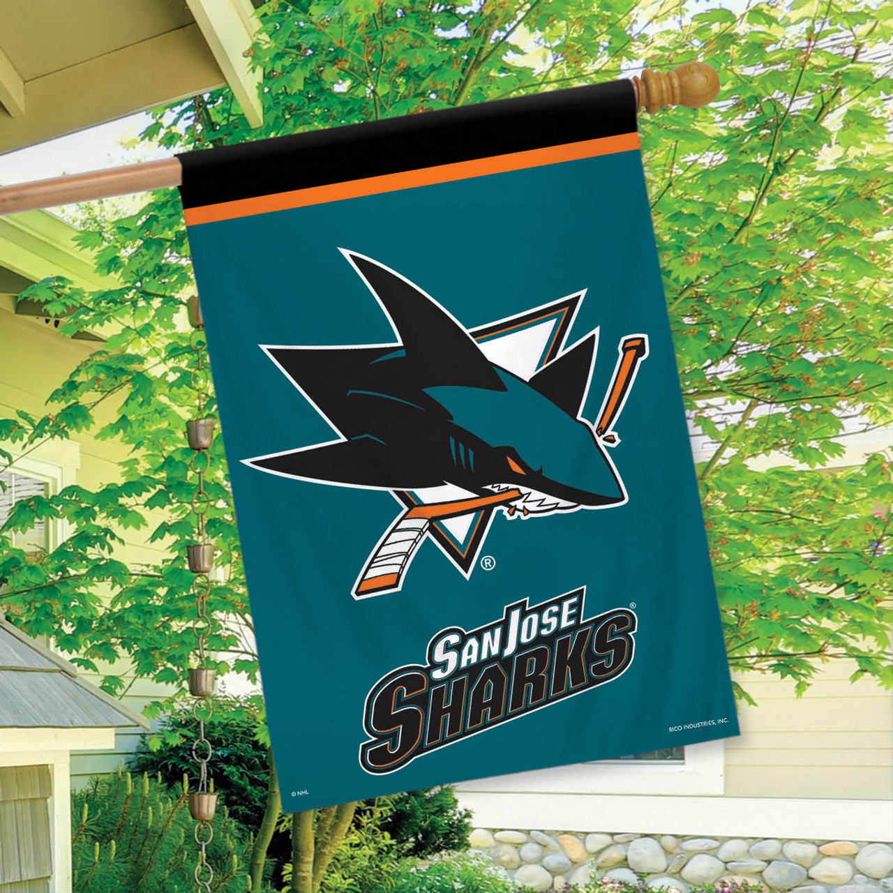 San Jose Sharks NHL Garden Flag, House Flag