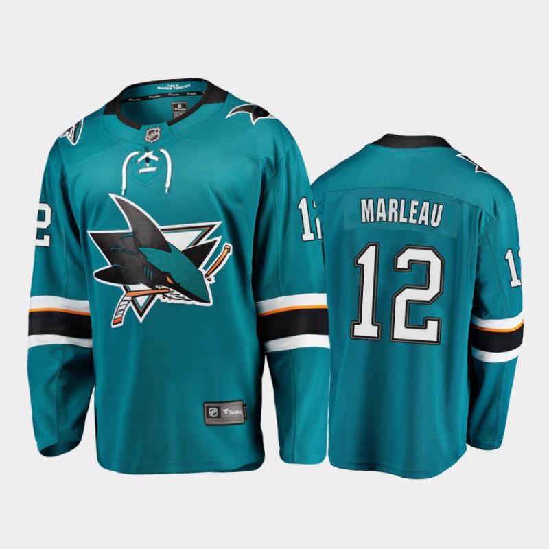 San Jose Sharks Patrick Marleau #12 Home Teal 2020-21 Breakaway Player Jersey