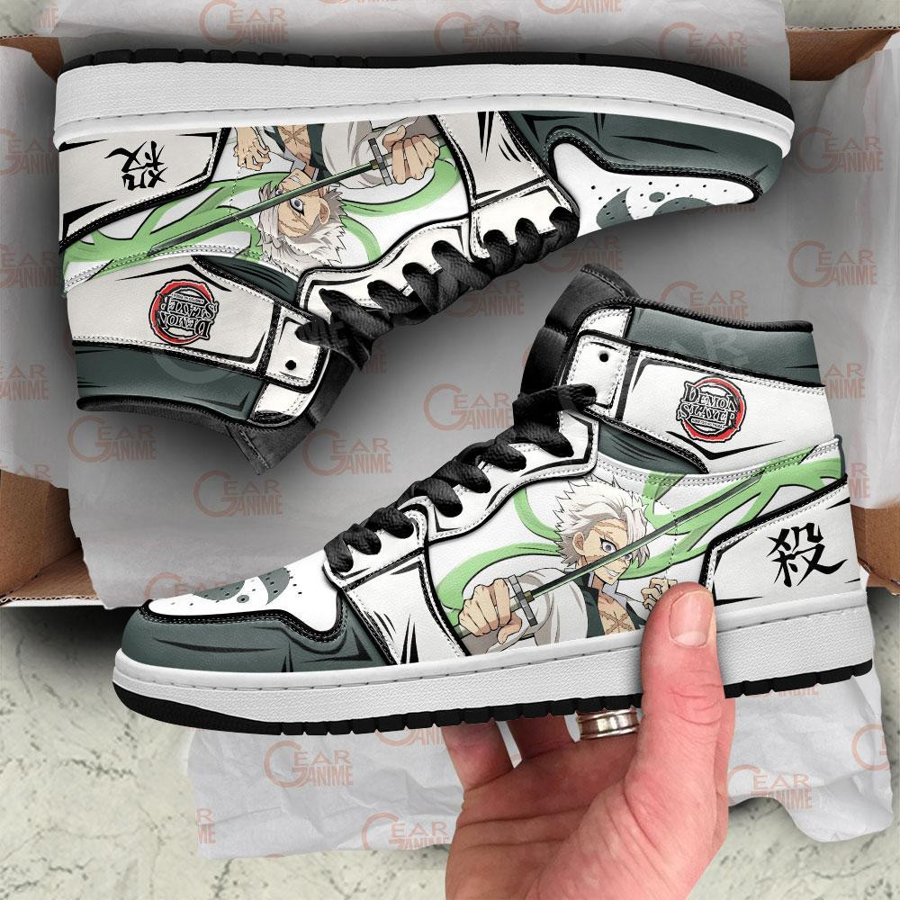 Sanemi Shinazugawa JD1s Sneakers Demon Slayer Anime Shoes, Air Jordan Hightop