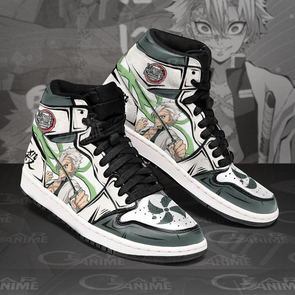 Sanemi Shinazugawa JD1s Sneakers Demon Slayer Anime Shoes, Air Jordan Hightop