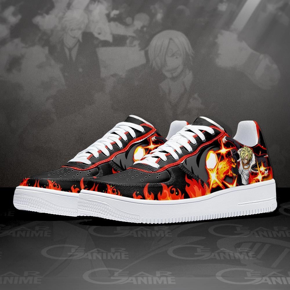Sanji Black Leg Air Sneakers Custom Anime One Piece Shoes