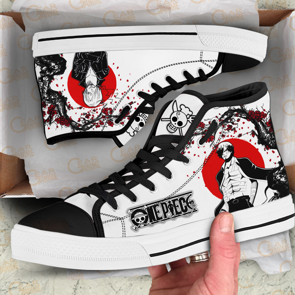 Sanji High Top Shoes Custom Anime One Piece Sneakers Japan Style