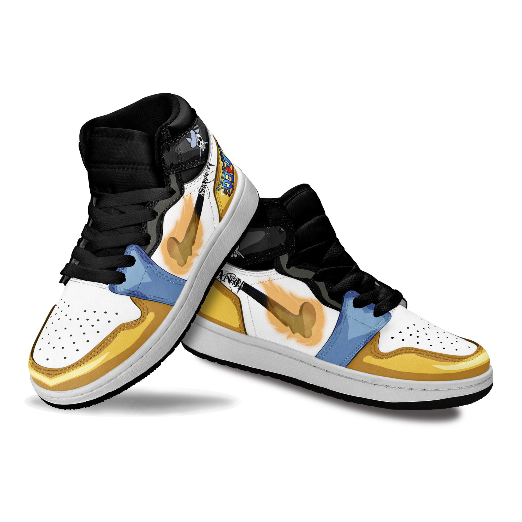 Sanji Kids Sneakers Custom One Piece Anime Shoes For Kids