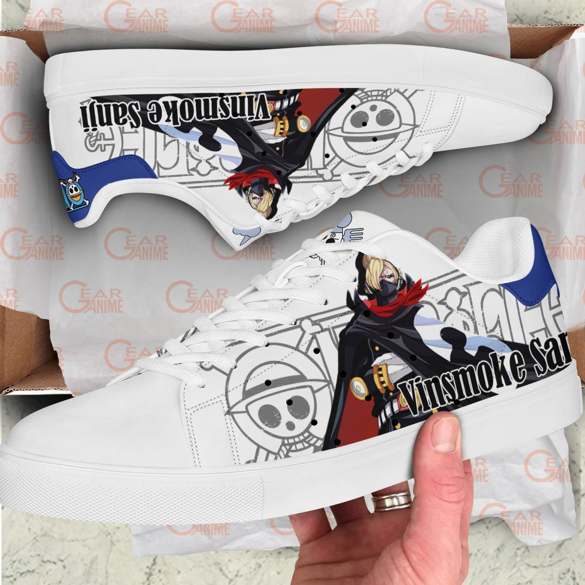 Sanji Raid Suit Skate Sneakers Custom Anime One Piece Shoes