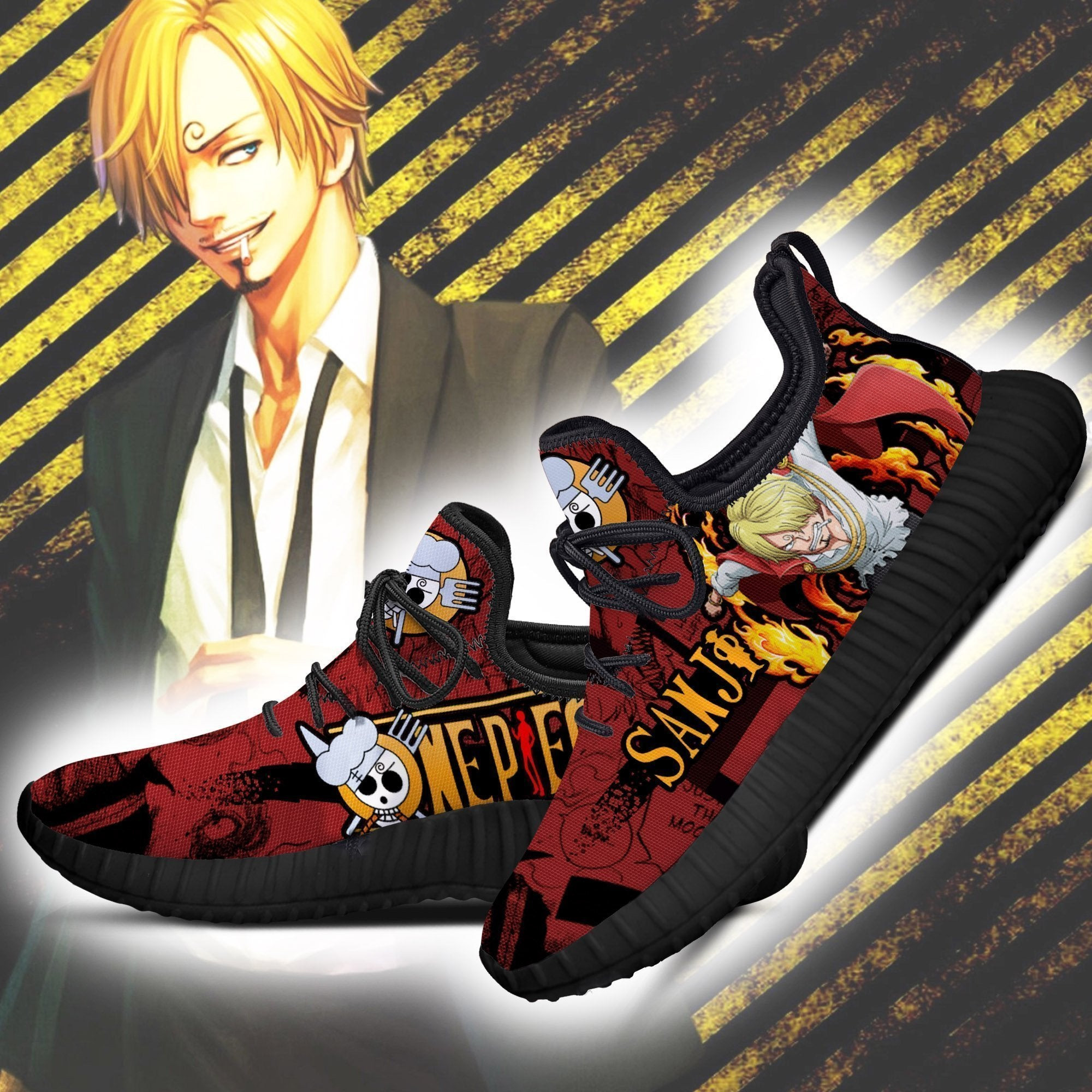 Sanji Reze Shoes One Piece Anime Shoes Fan Gift Idea