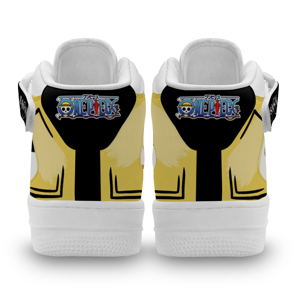 Sanji Sneakers Air Mid One Piece Custom Anime Shoes