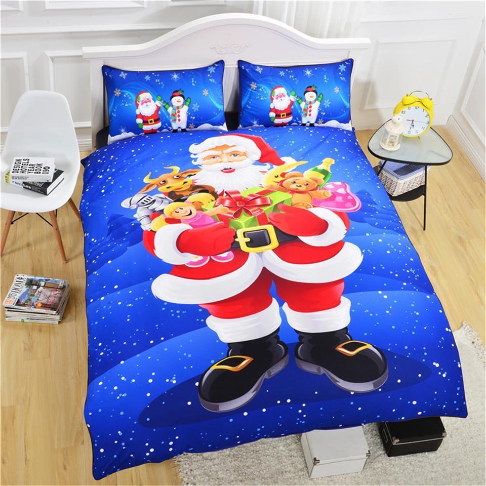 Santa Christmas Duvet Cover Bedding Set