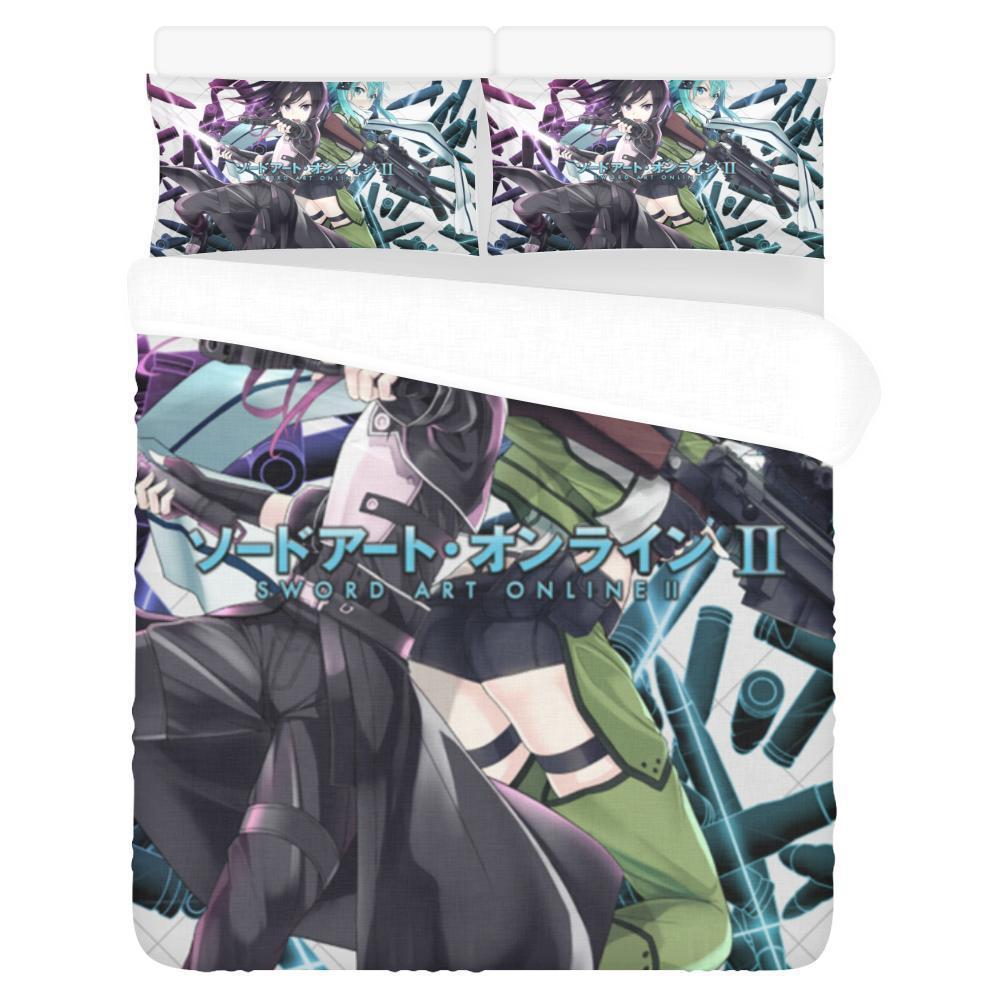 Sao Sword Art Online 3D Customized Duvet Cover Bedding Set