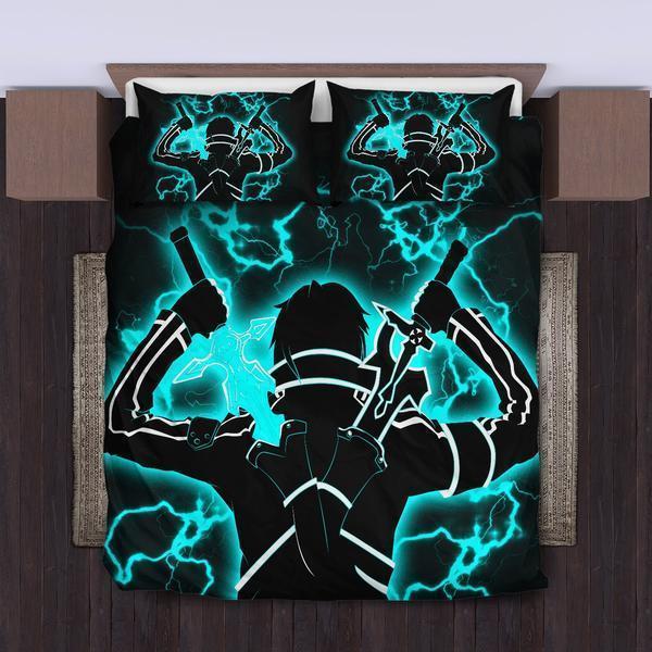 Sao Sword Art Online Kirito Duvet Cover Bedding Set
