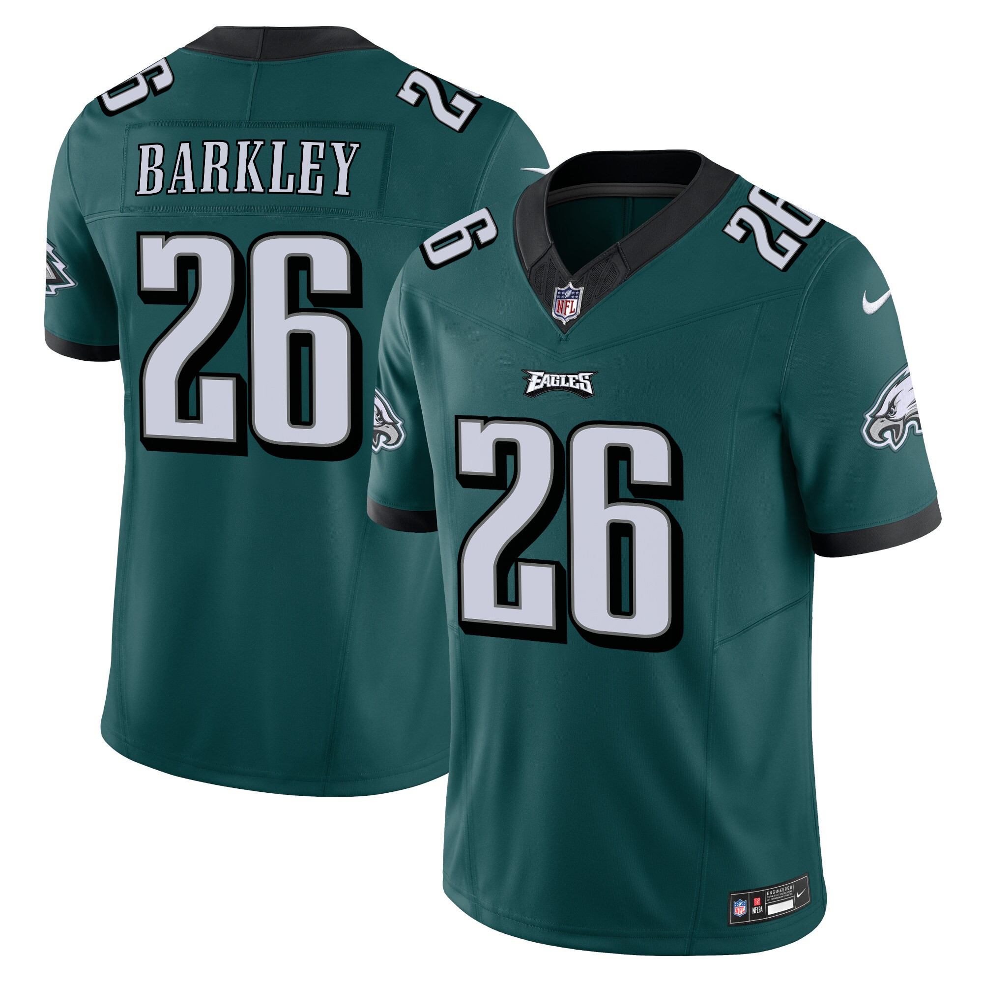 Saquon Barkley Men's Philadelphia Eagles Vapor Limited V2 Midnight Green Jersey - All Stitched