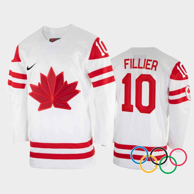 Sarah Fillier Canada Women's White Jersey 2022 Winter Olympics