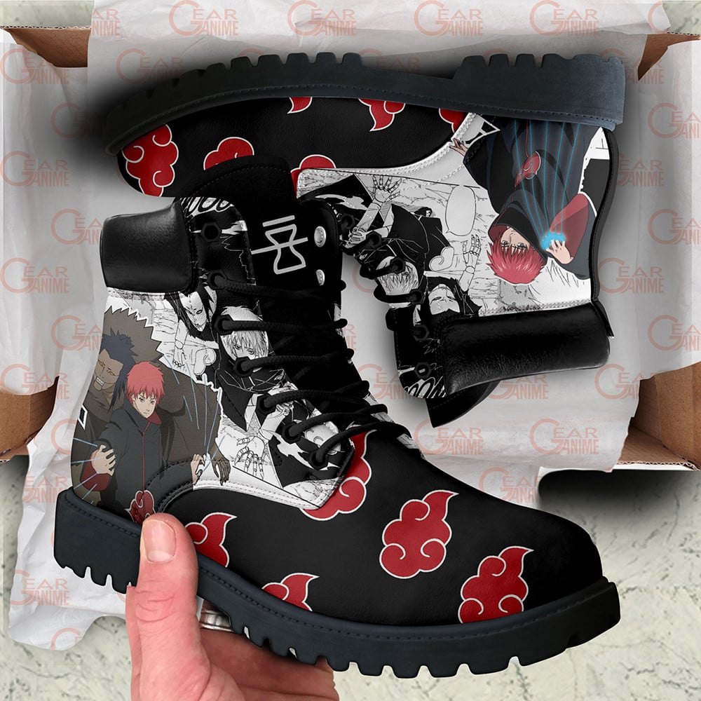 Sasori Boots Custom Anime Shoes Mix Manga Style