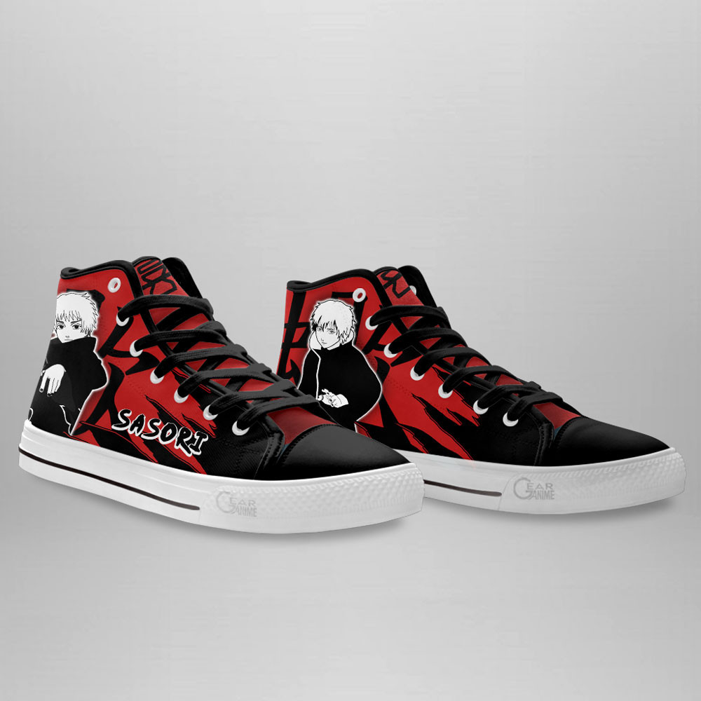 Sasori High Top Shoes Anime Sneakers Manga Style
